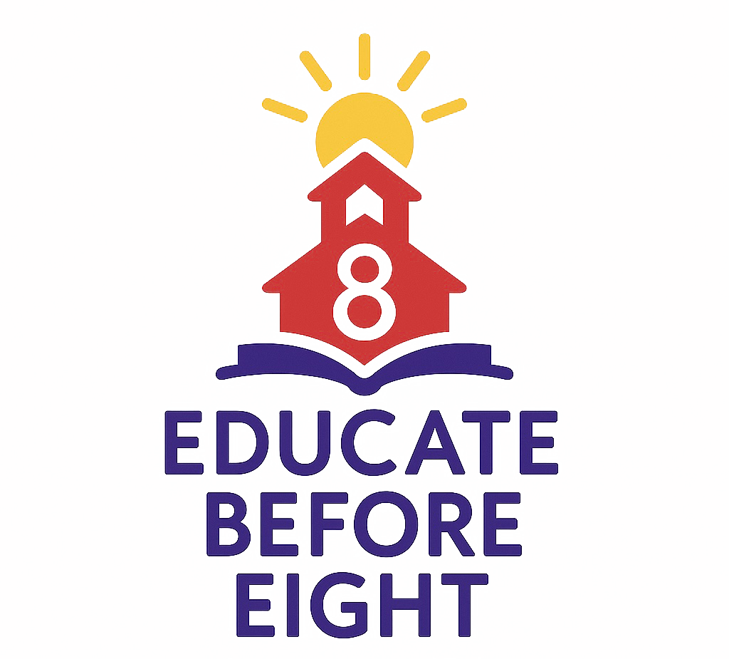 educate before eight logo